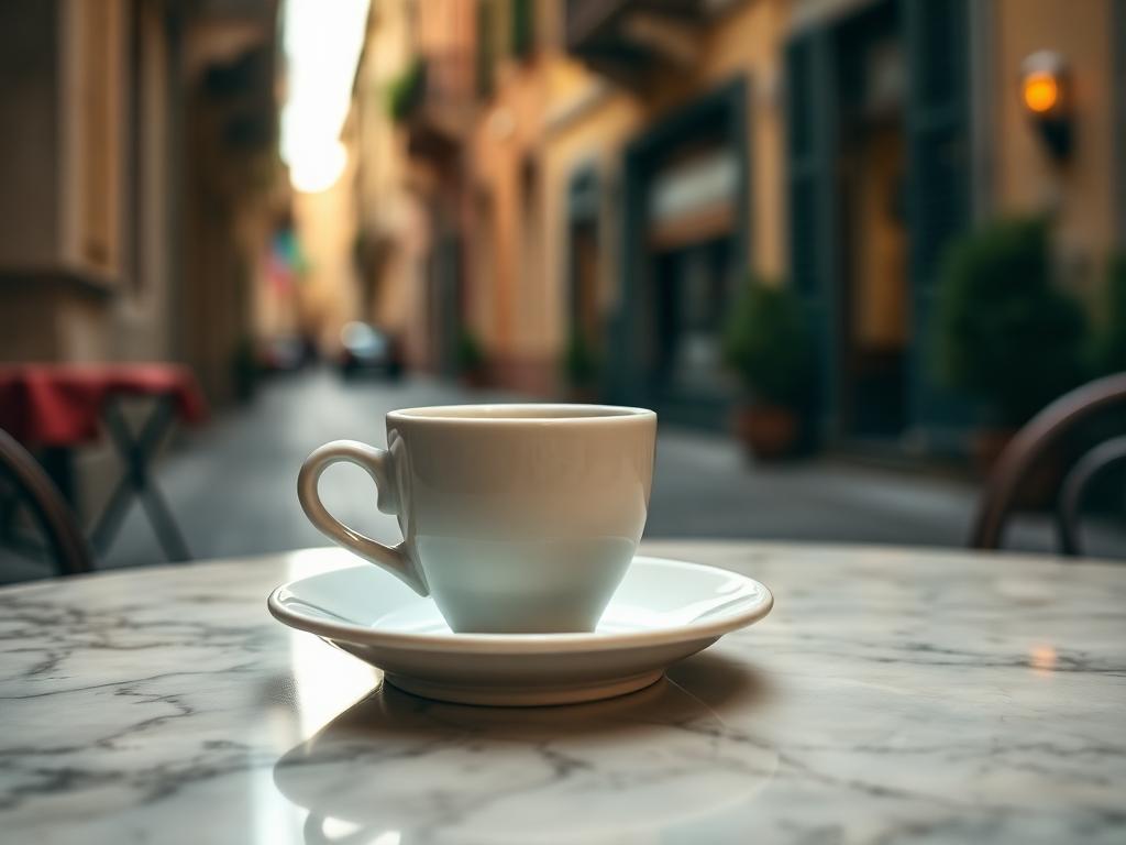 Espresso på sicilianskt kafé